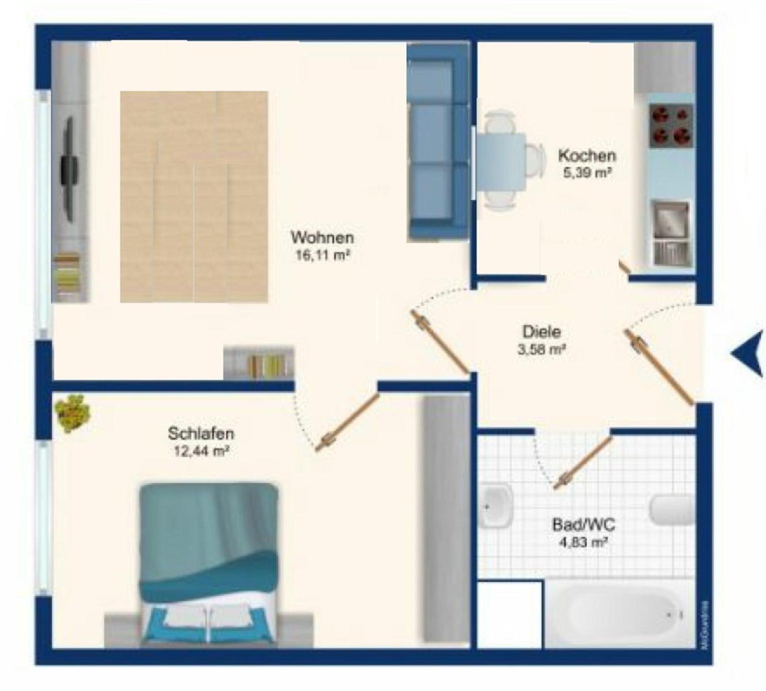 Family Suites & Parking Baden-Baden Rum bild
